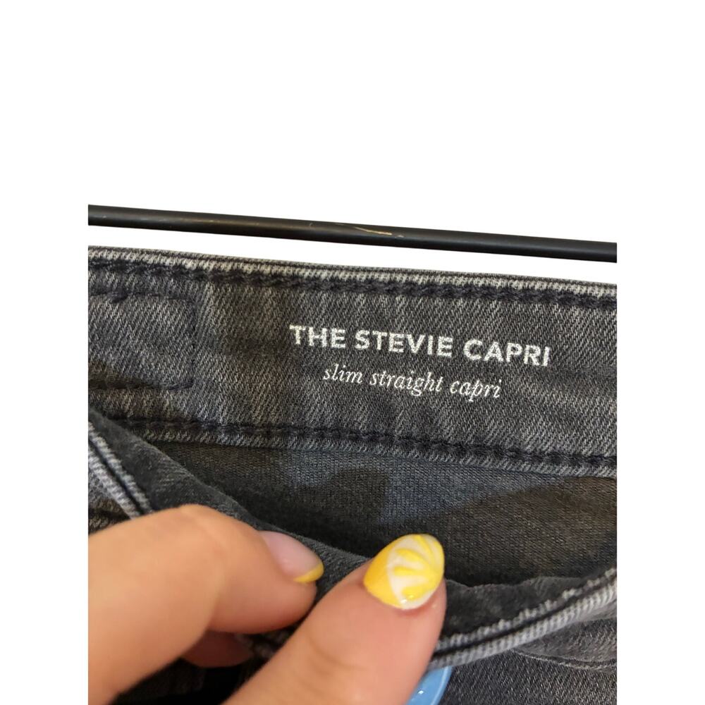 AG Adriano Goldschmied Stevie Capri Faded Black Cropped Skinny Jeans 28 Goth Emo - Picture 4 of 6